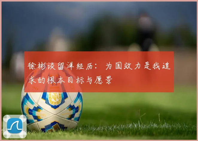 徐彬谈留洋经历：为国效力是我追求的根本目标与愿景